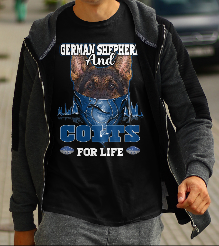 German Shepherd And Colts For Life T-Shirt
