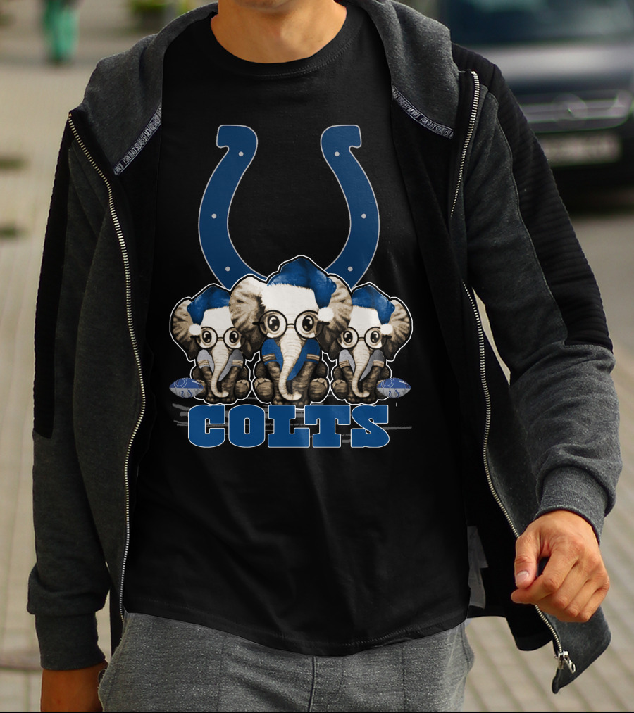 Colts Christmas Elephants Indianapolis T-Shirt