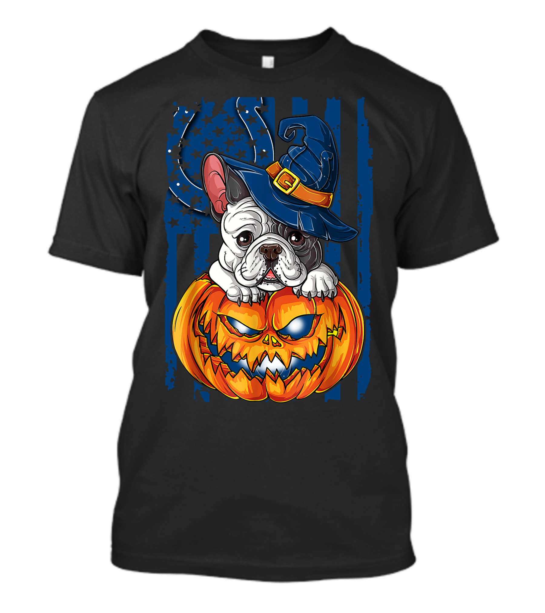 Hlw Halloween Bulldog Indianapolis Colts Pumpkin Magic T-Shirt