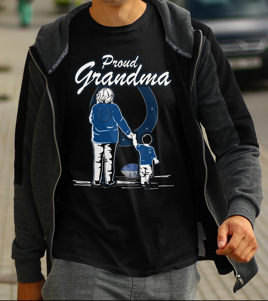 Proud Grandma Indianapolis Colts Family Football Fan T-Shirt