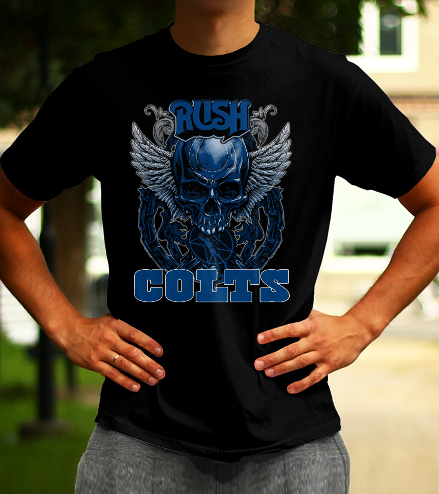 Rush Colts Winged Skull T-Shirt
