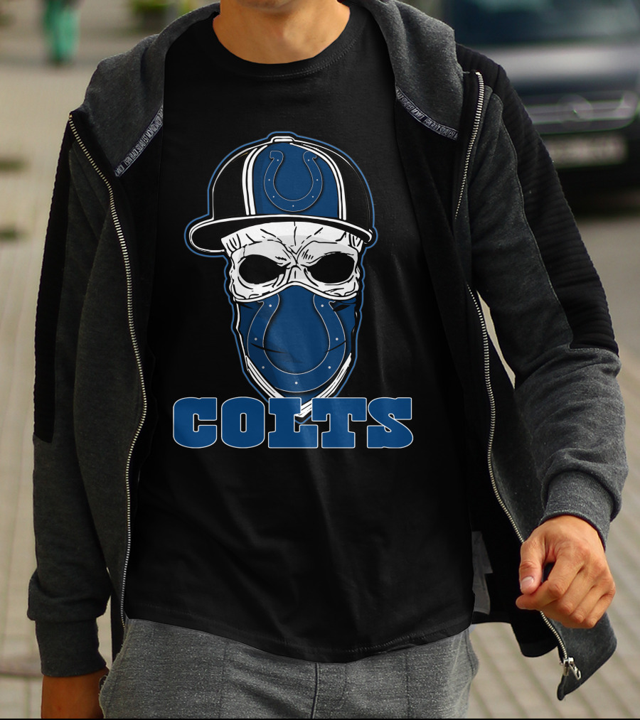 Colts Skull Hat With Indianapolis Colts T-Shirt