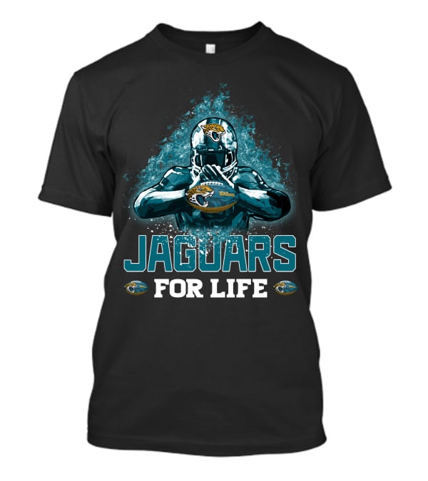 Jaguars For Life Jacksonville Jaguars Football Helmet T-Shirt