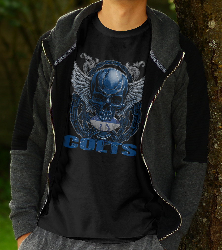 Colts Winged Skull Football Indianapolis T-Shirt