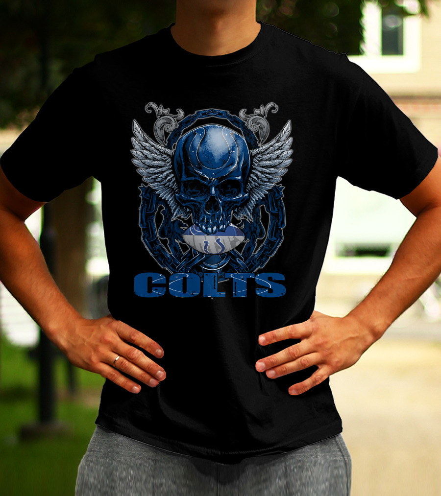 Colts Winged Skull Football Indianapolis T-Shirt