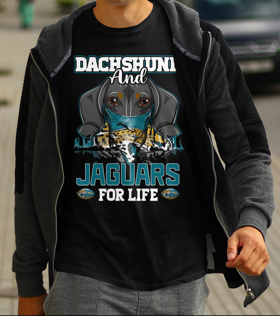 Dachshund And Jaguars For Life T-Shirt