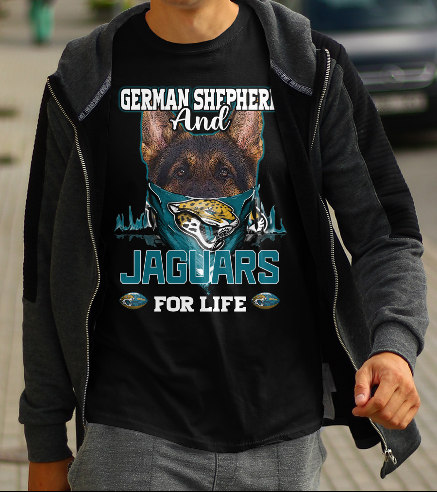 German Shepherd And Jaguars For Life T-Shirt