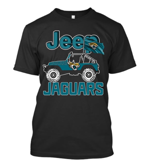 Jeep Jaguars Jacksonville Flag Off-Road Adventure T-Shirt