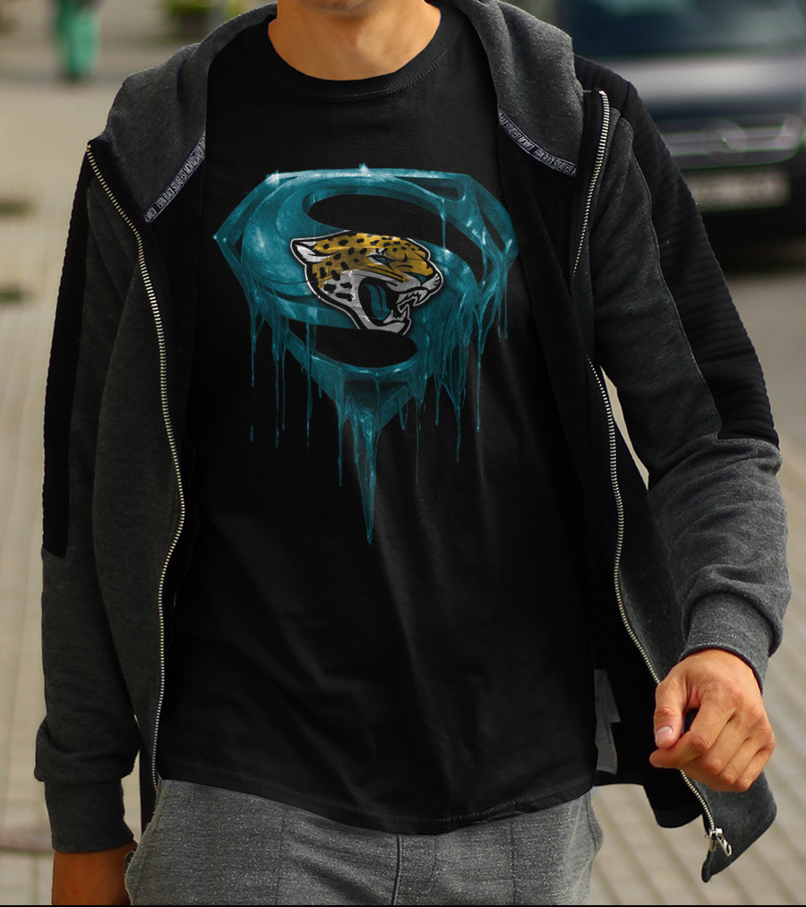 Jacksonville Jaguars Dripping Superman T-Shirt