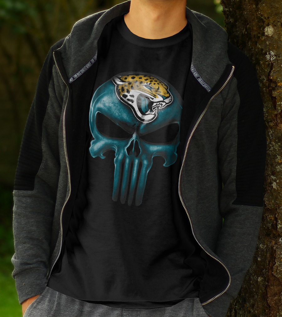 Skull Jacksonville Jaguars Punisher T-Shirt