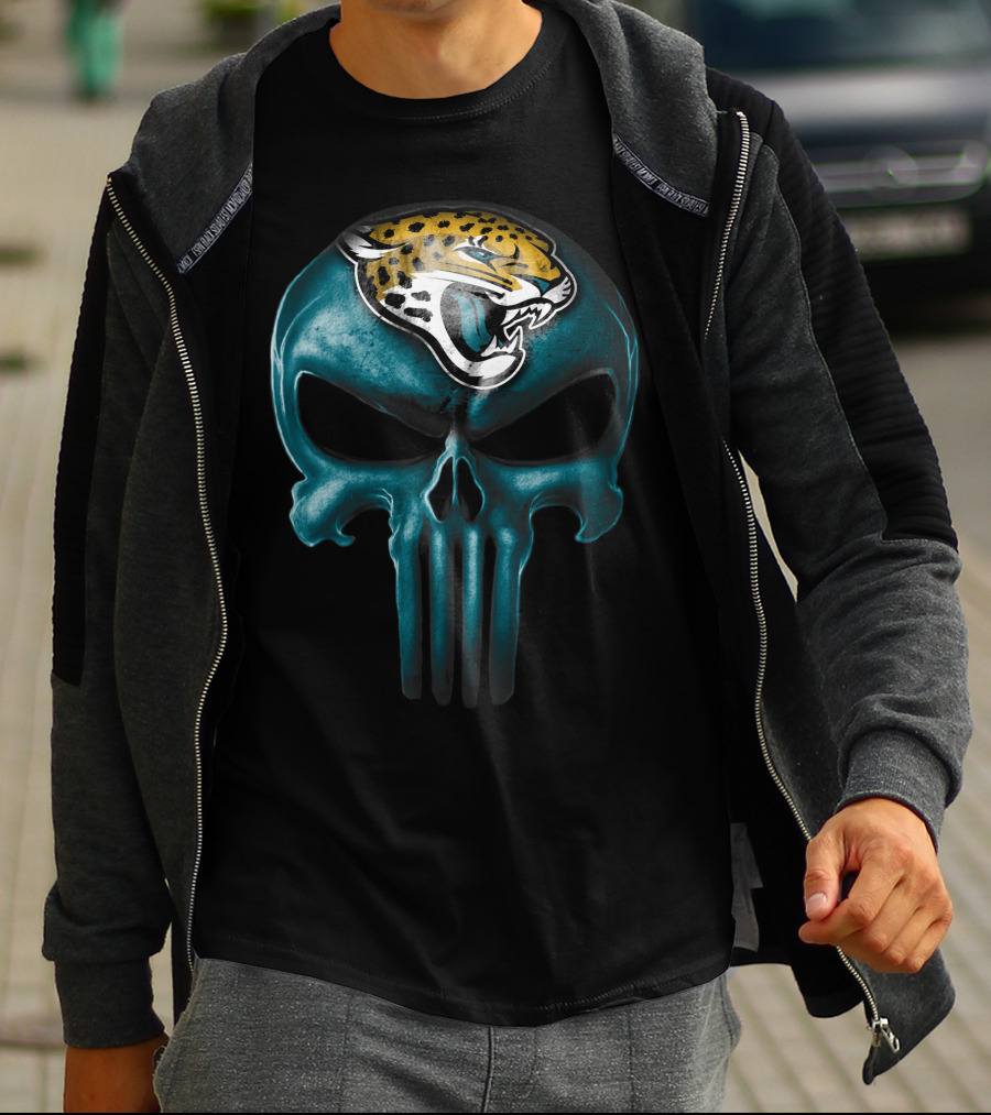 Skull Jacksonville Jaguars Punisher T-Shirt