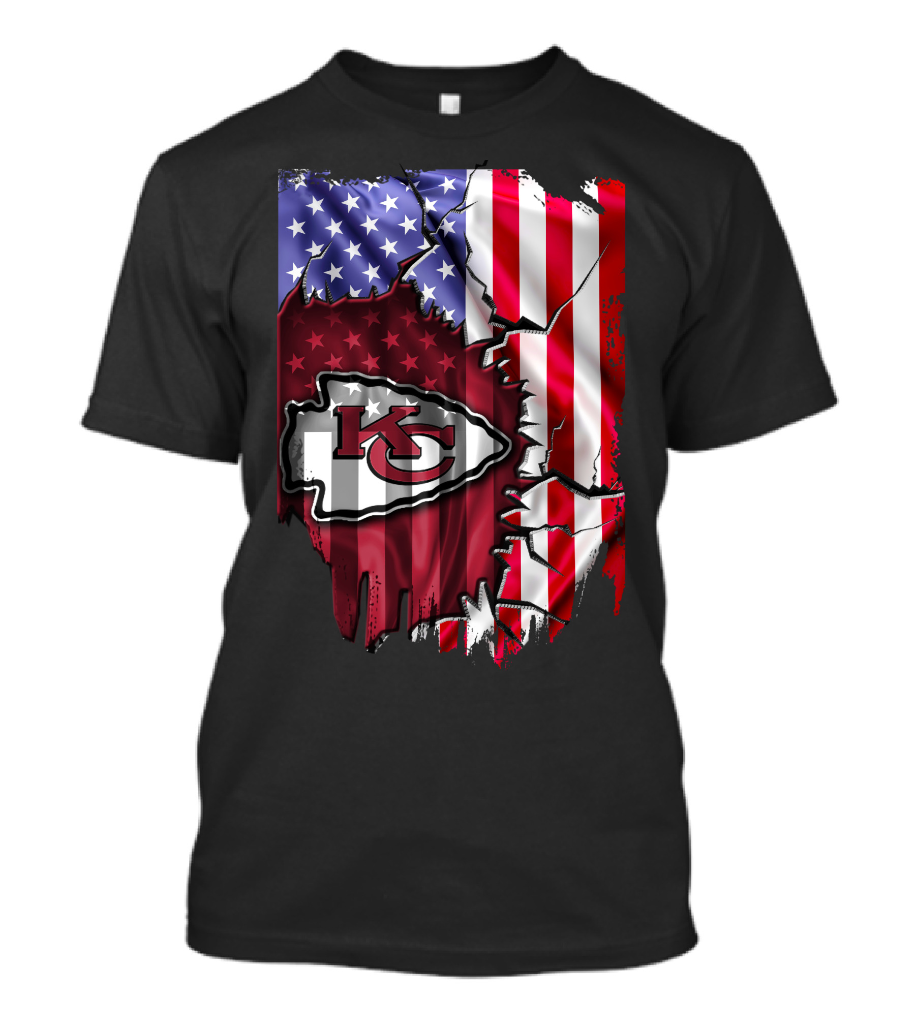Kansas City Chiefs American Flag T-Shirt