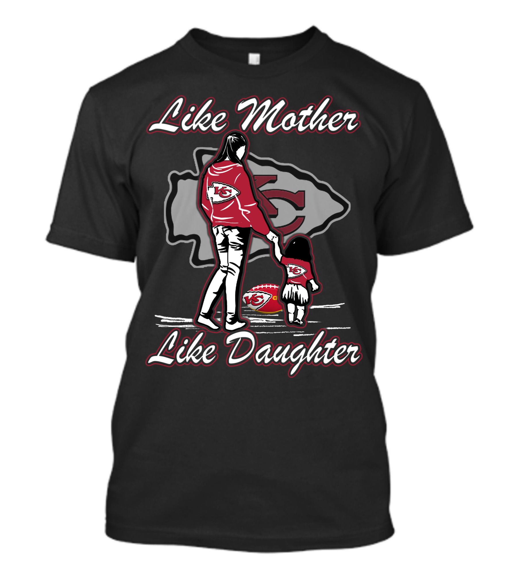 Like Mother Like Daughter Kansas City Chiefs Iconic Bond T-Shirt