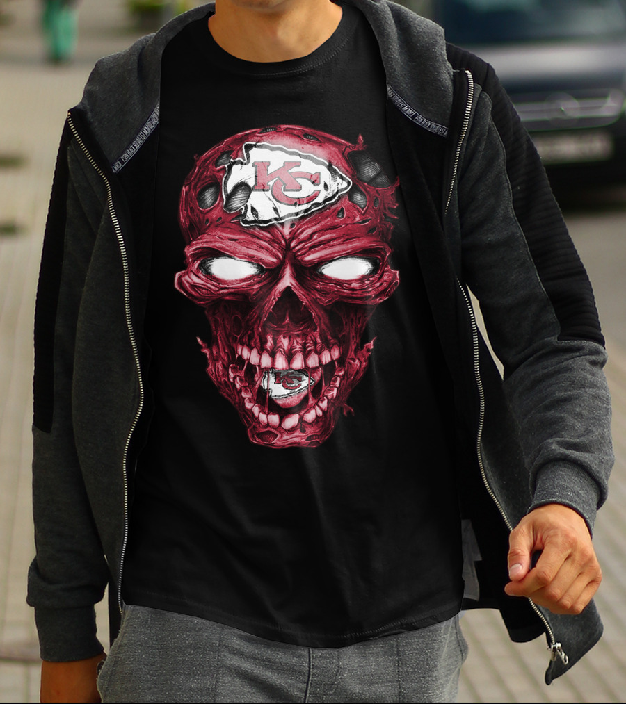 Skull KC Chiefs T-Shirt