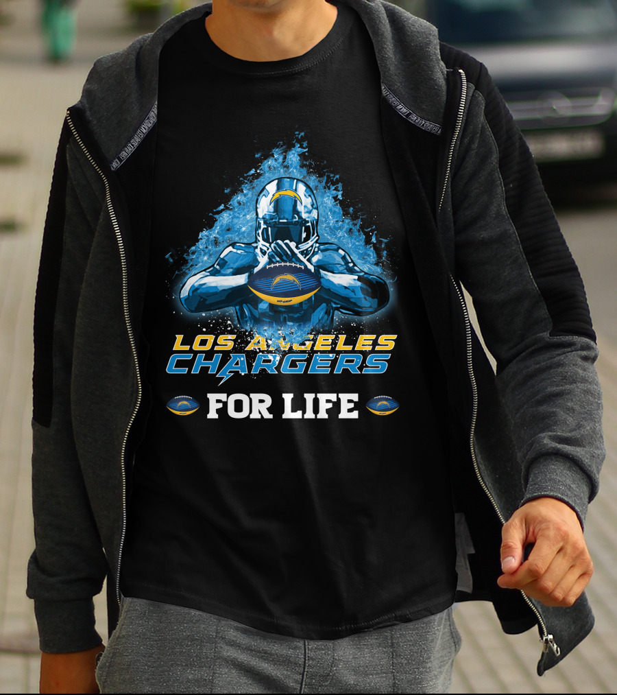 Los Angeles Chargers For Life Football Fan T-Shirt