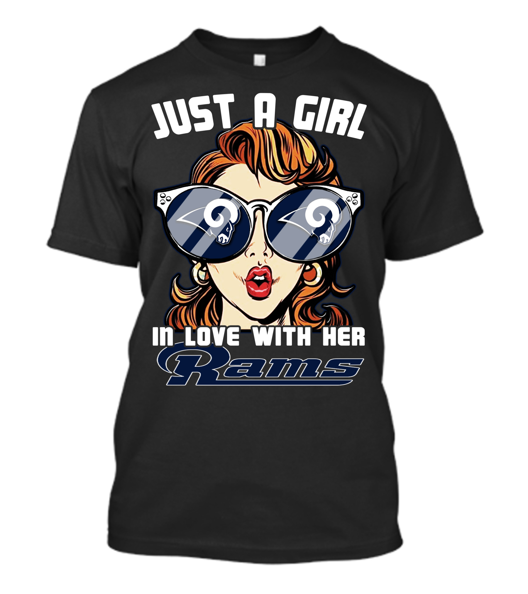 Just A Girl In Love With Her Los Angeles Rams T-Shirt