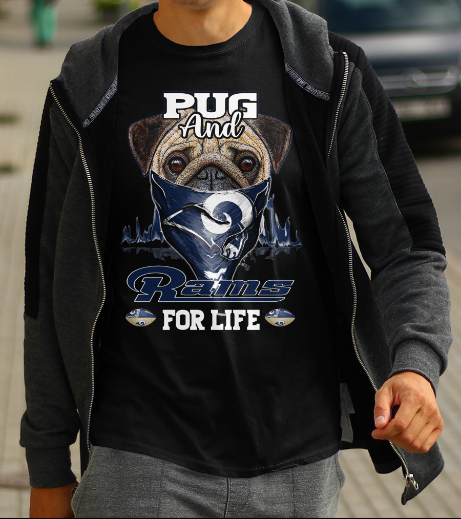 Pug And Rams For Life T-Shirt
