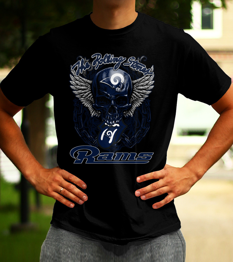 The Rolling Stones Rams Skull Wings T-Shirt