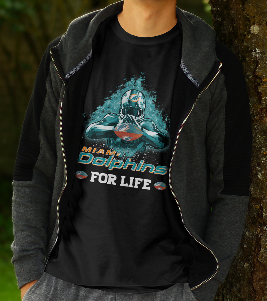 Miami Dolphins For Life Football T-Shirt