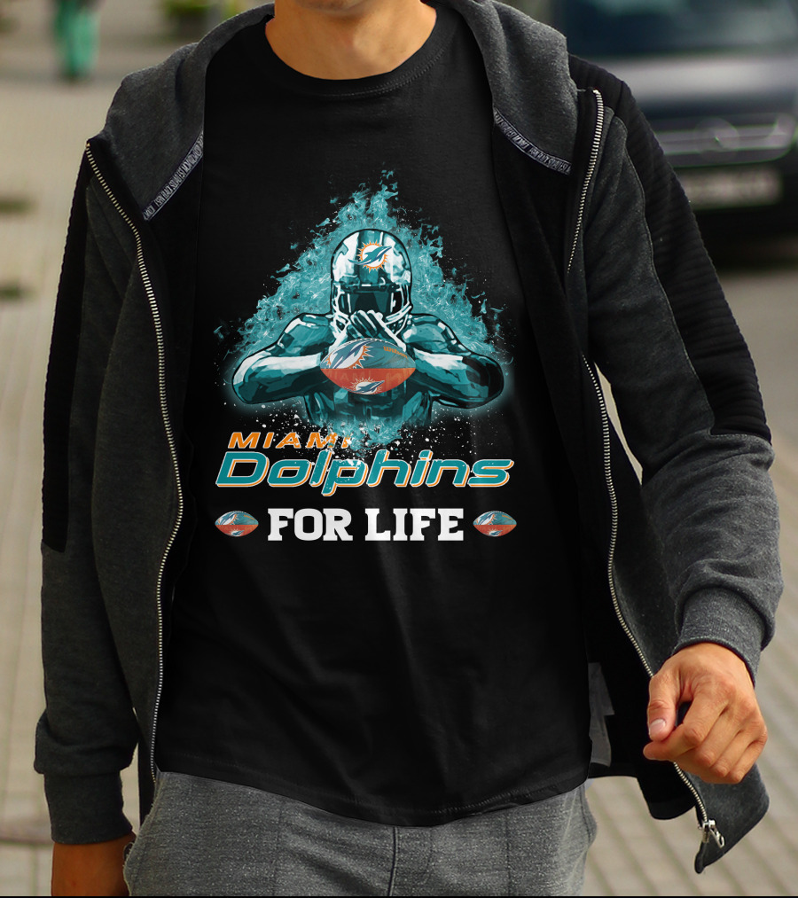 Miami Dolphins For Life Football T-Shirt