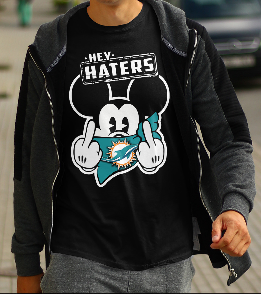HEY HATERS Mick Miami Dolphins T-Shirt