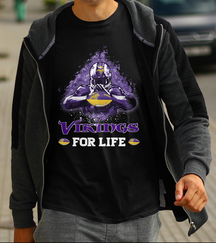 Vikings For Life Minnesota Football T-Shirt