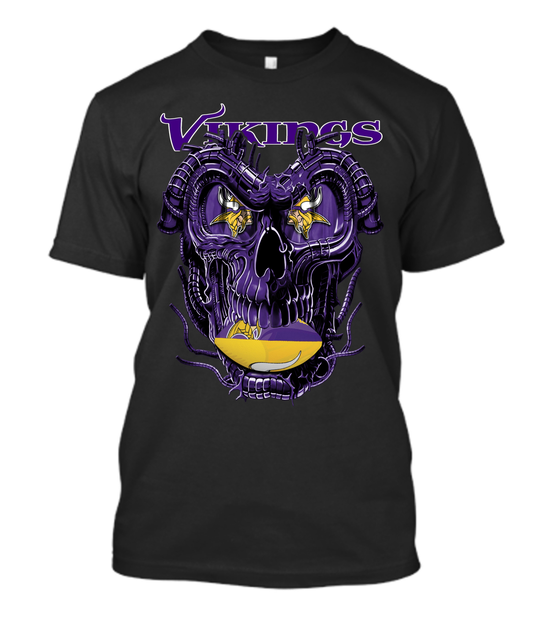 Vikings Dragonskull Minnesota Football Iconic T-Shirt