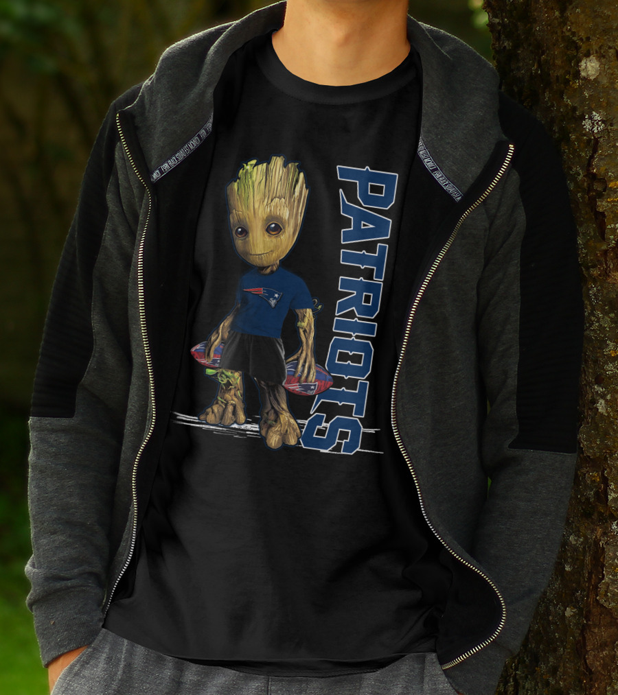 Groot Patriots New England Football Fan Character T-Shirt