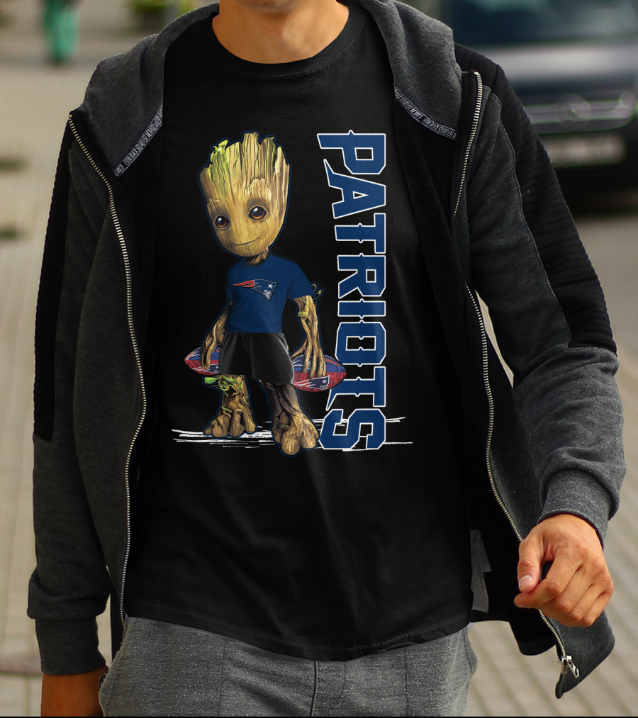 Groot Patriots New England Football Fan Character T-Shirt
