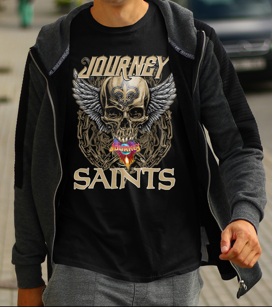 Journey Saints Skull Wings T-Shirt
