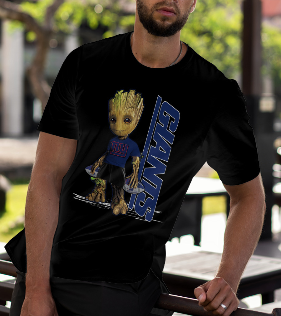 Groot New York Giants NFL Character Crossover T-Shirt
