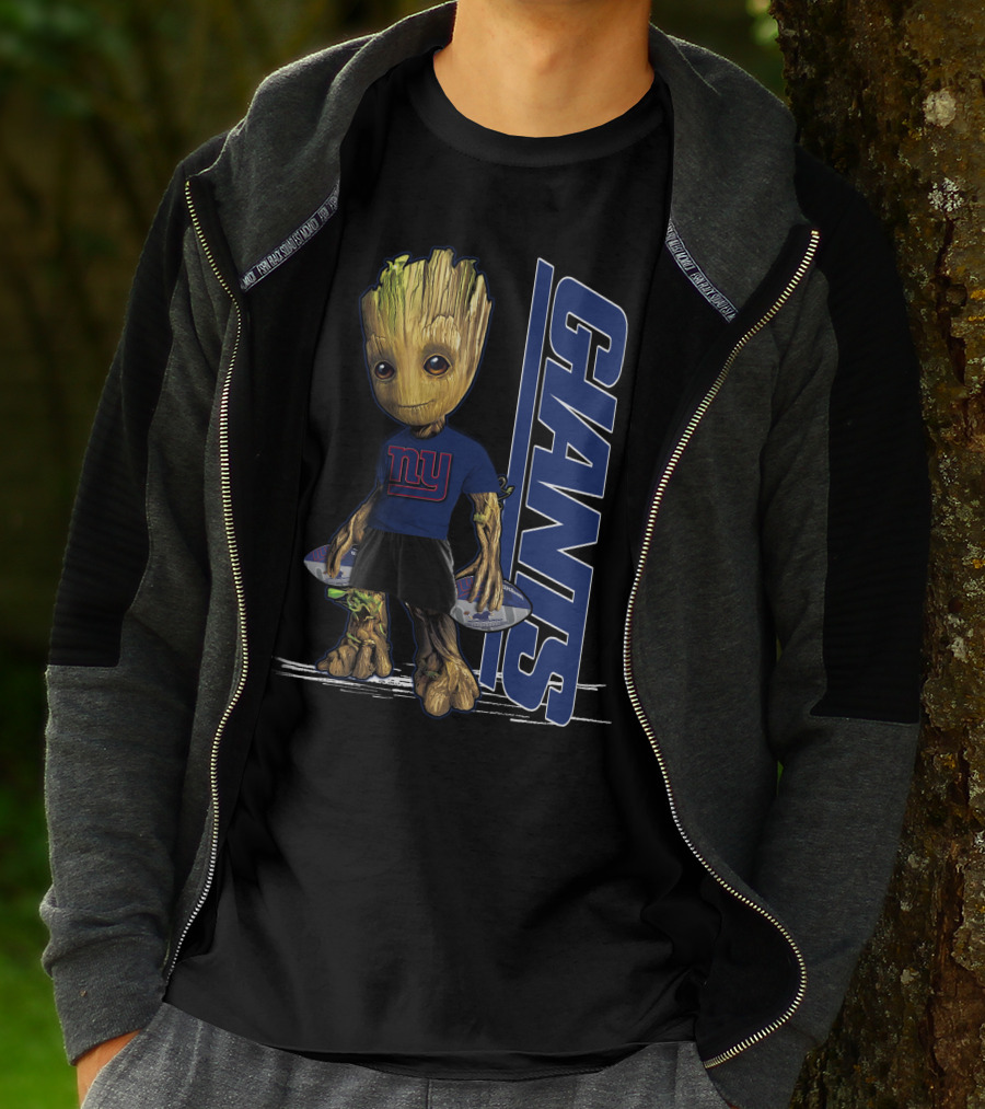 Groot New York Giants NFL Character Crossover T-Shirt
