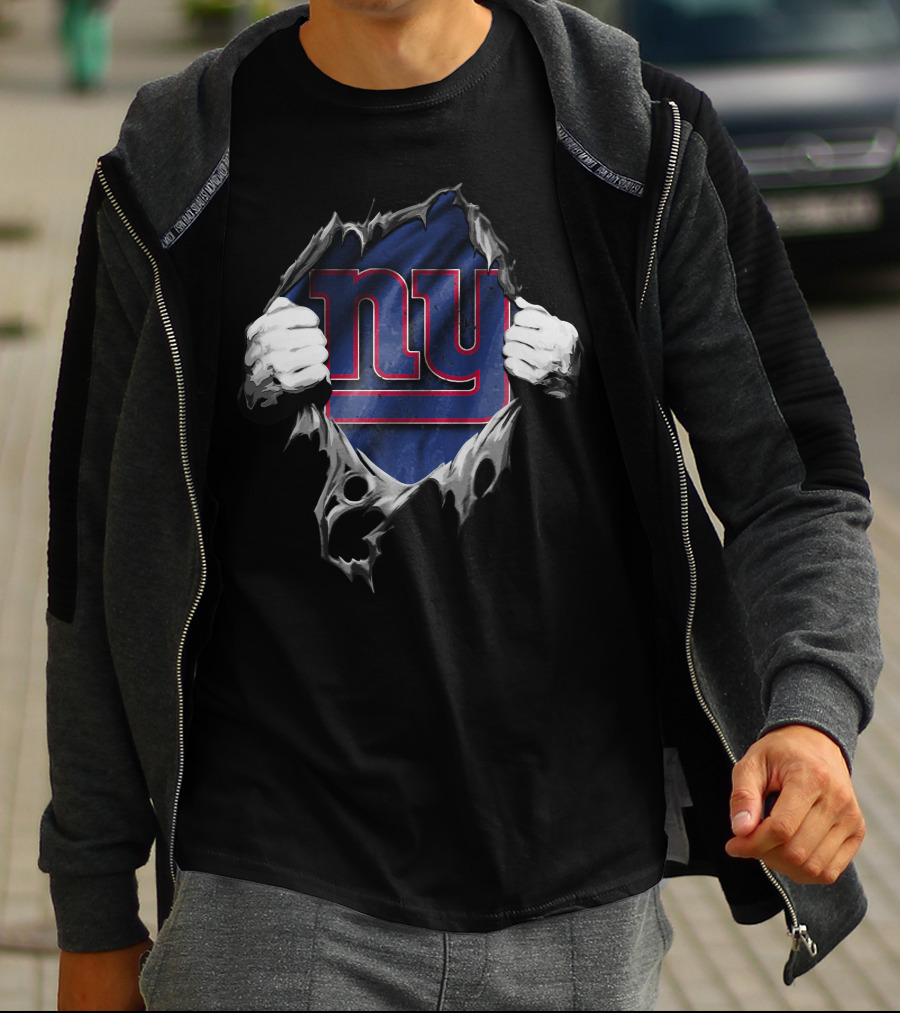 Torn V2 New York Giants NY Hands T-Shirt