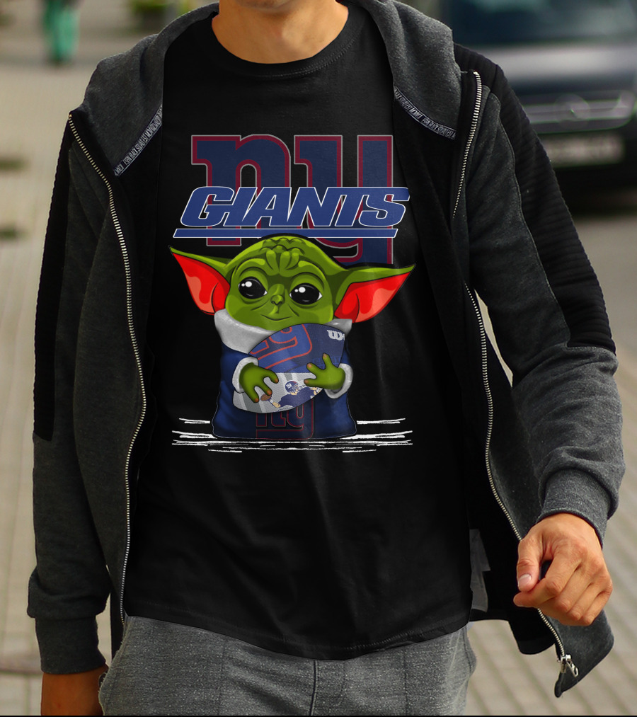 Yoda V3 New York Giants Football Character T-Shirt