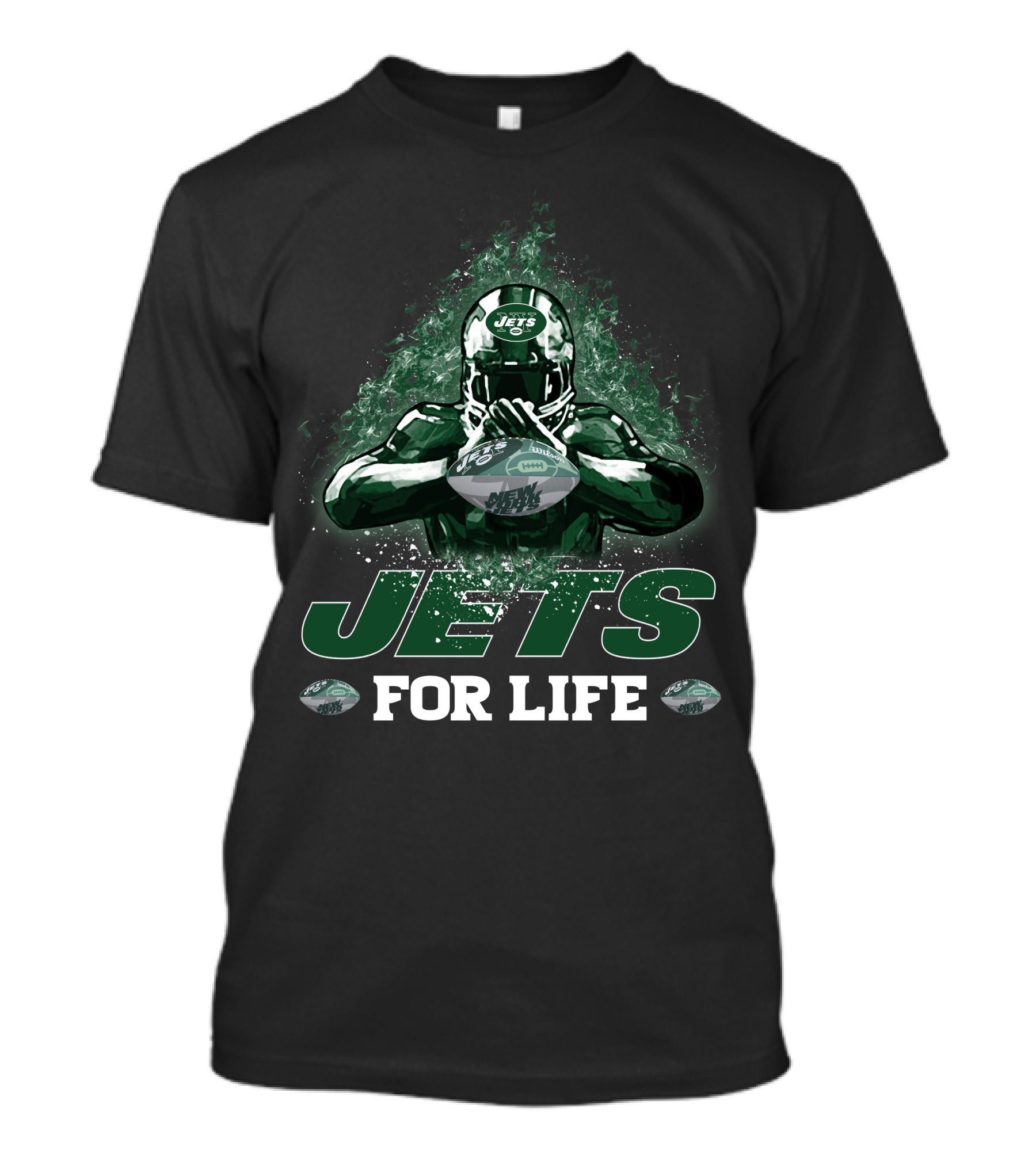 Jets For Life New York Football Fan Gear T-Shirt