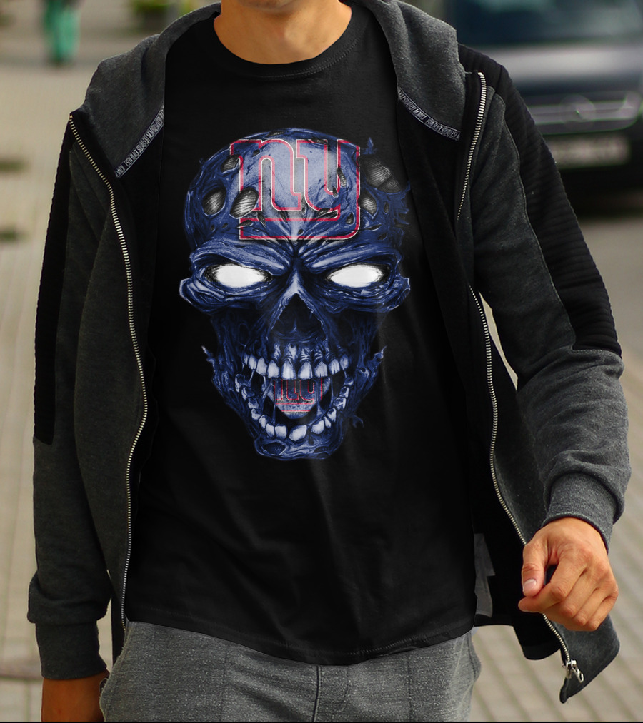 Skull V2 New York Giants NY T-Shirt