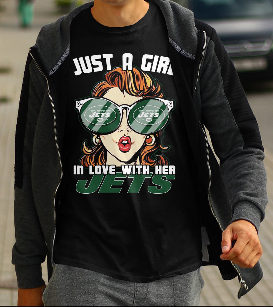 Just A Girl In Love With Her Jets New York Jets T-Shirt
