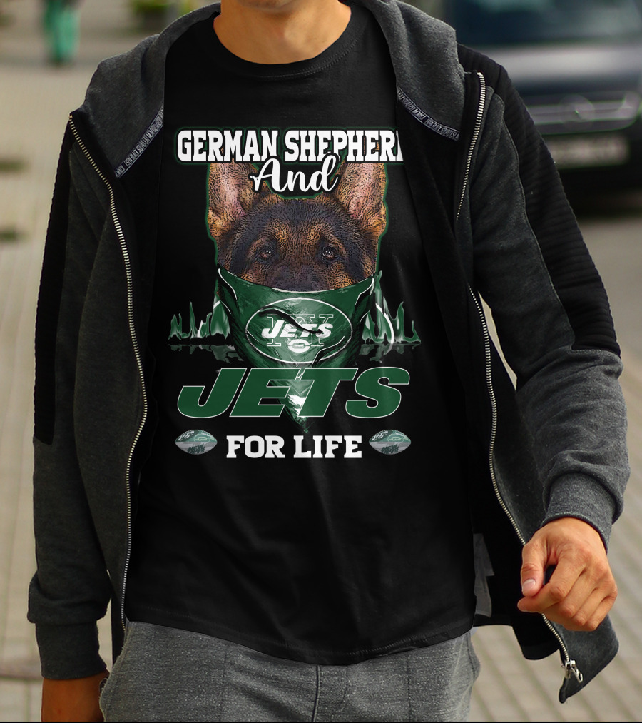 German Shepherd And Jets For Life T-Shirt
