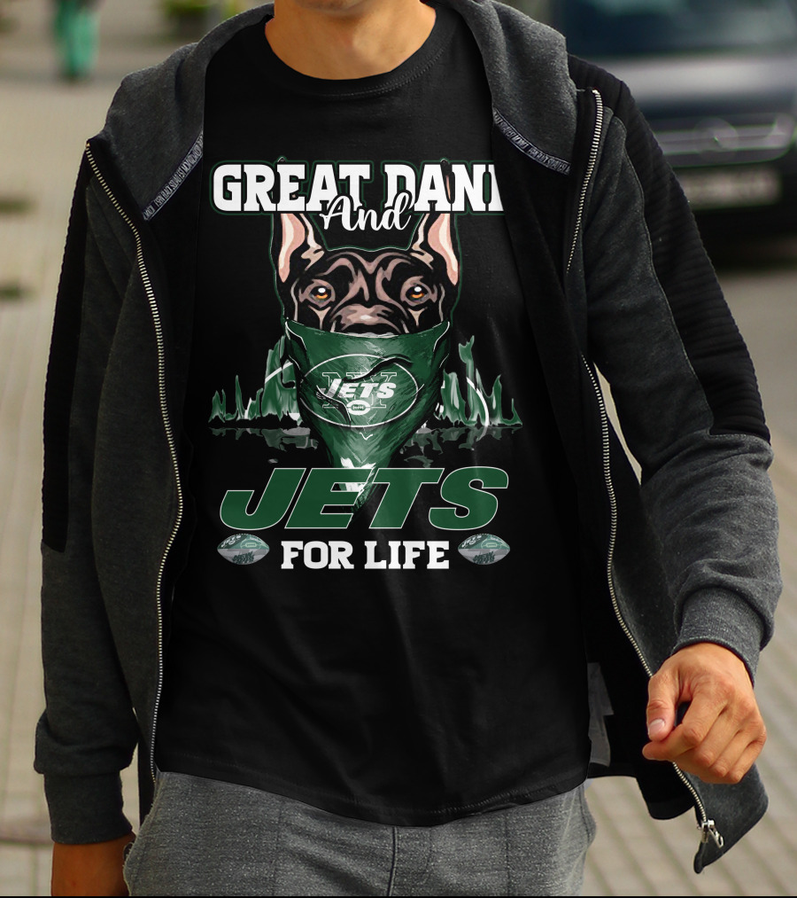 Great Dane And Jets For Life T-Shirt