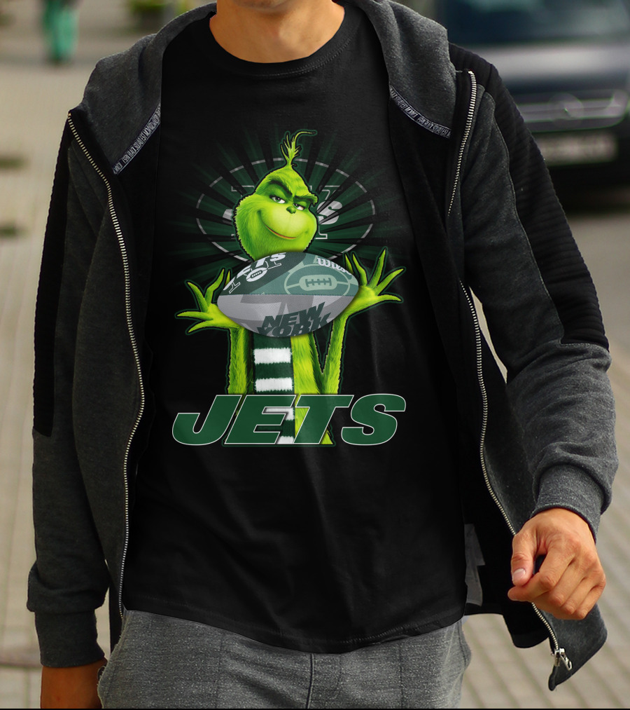 Grinch New York Jets Football Fan T-Shirt