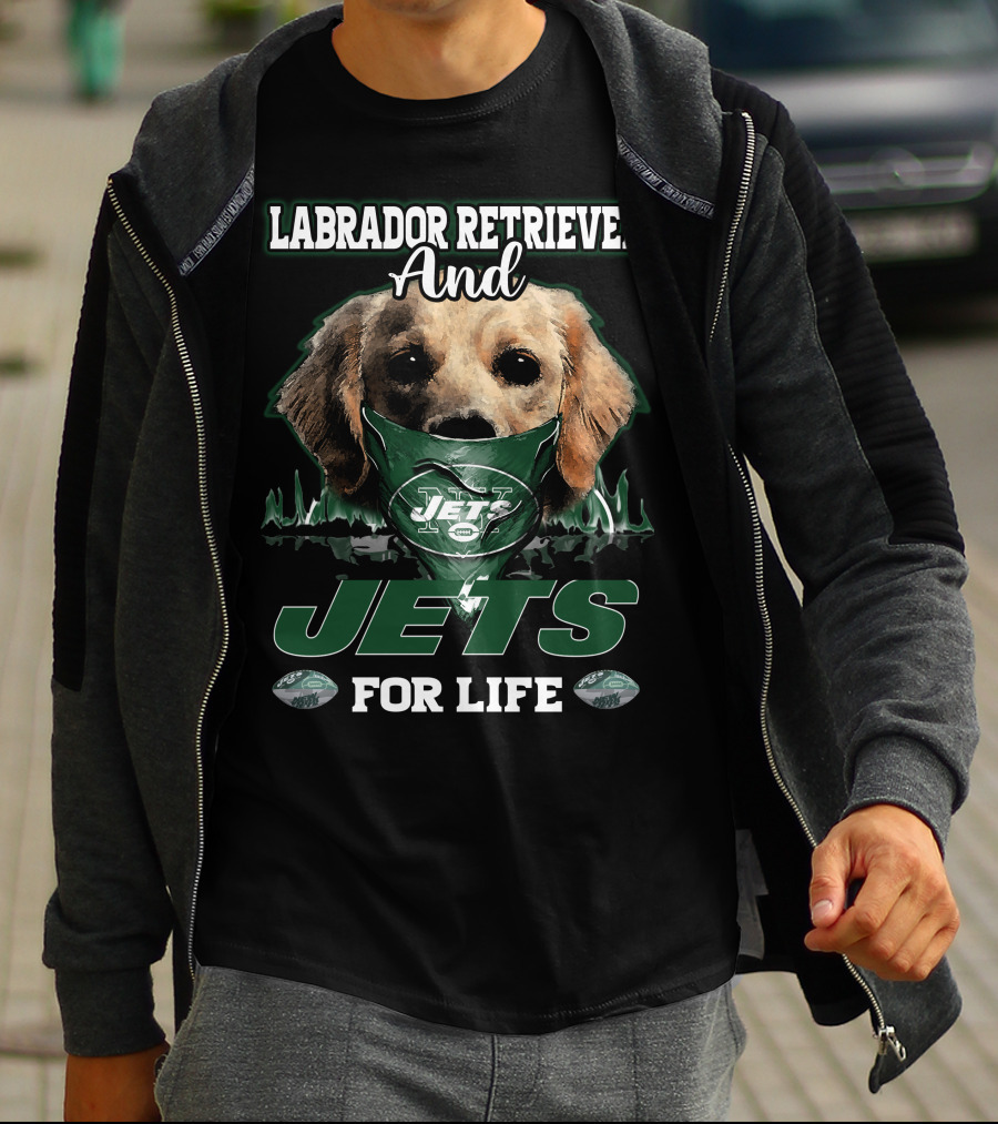 Labrador Retriever And Jets For Life T-Shirt