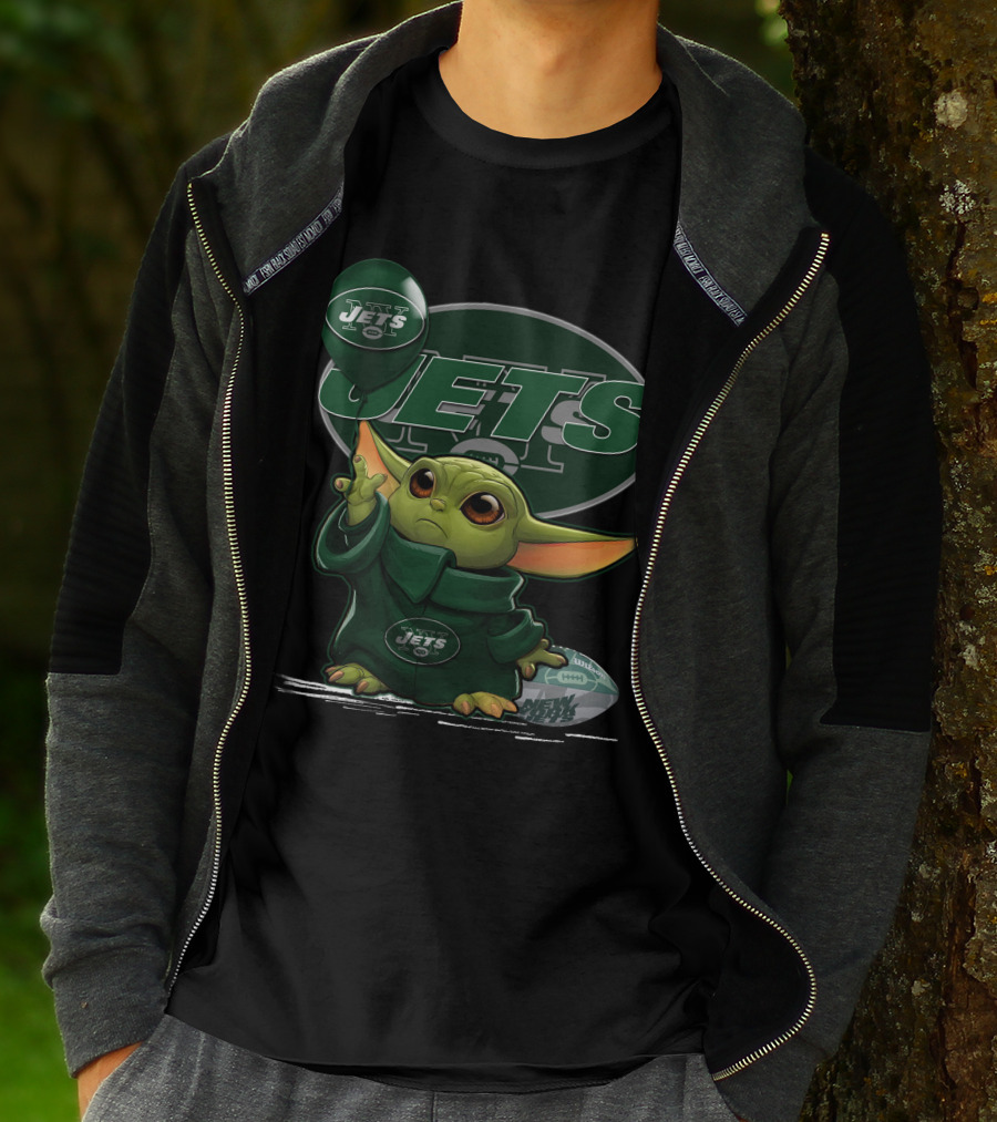 Yoda New York Jets Football Fan T-Shirt