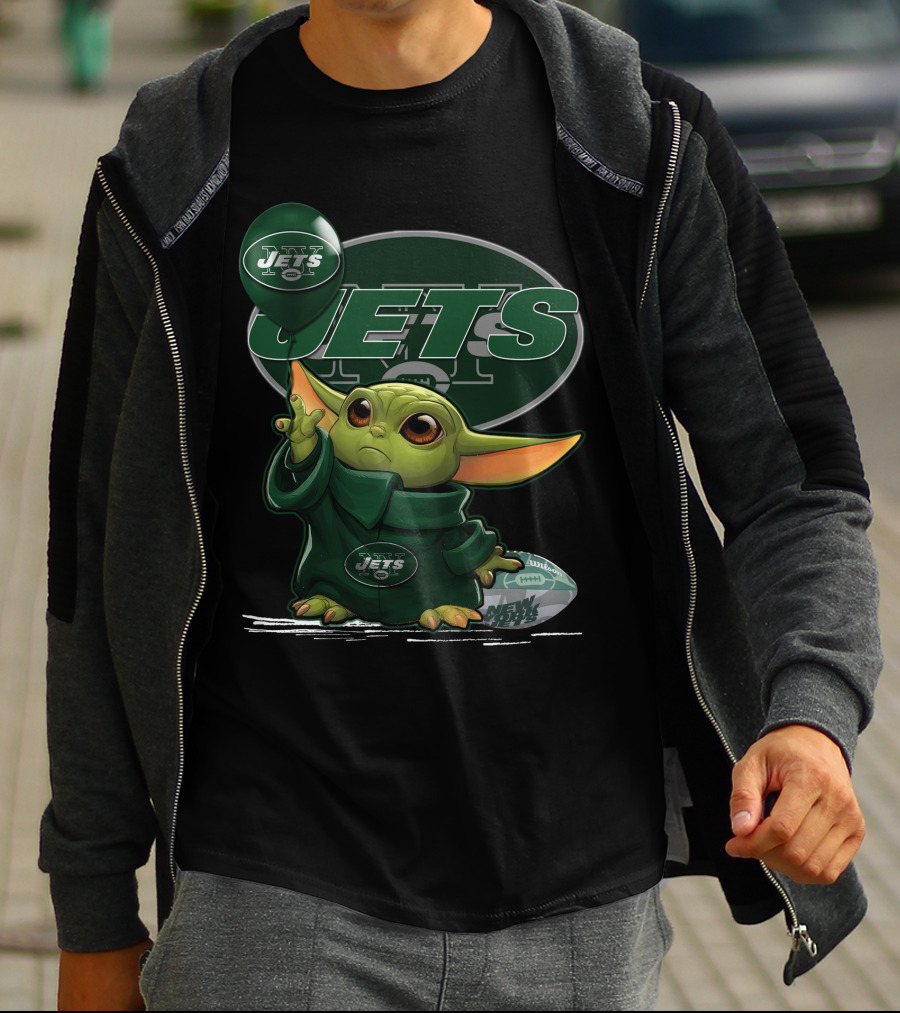Yoda New York Jets Football Fan T-Shirt