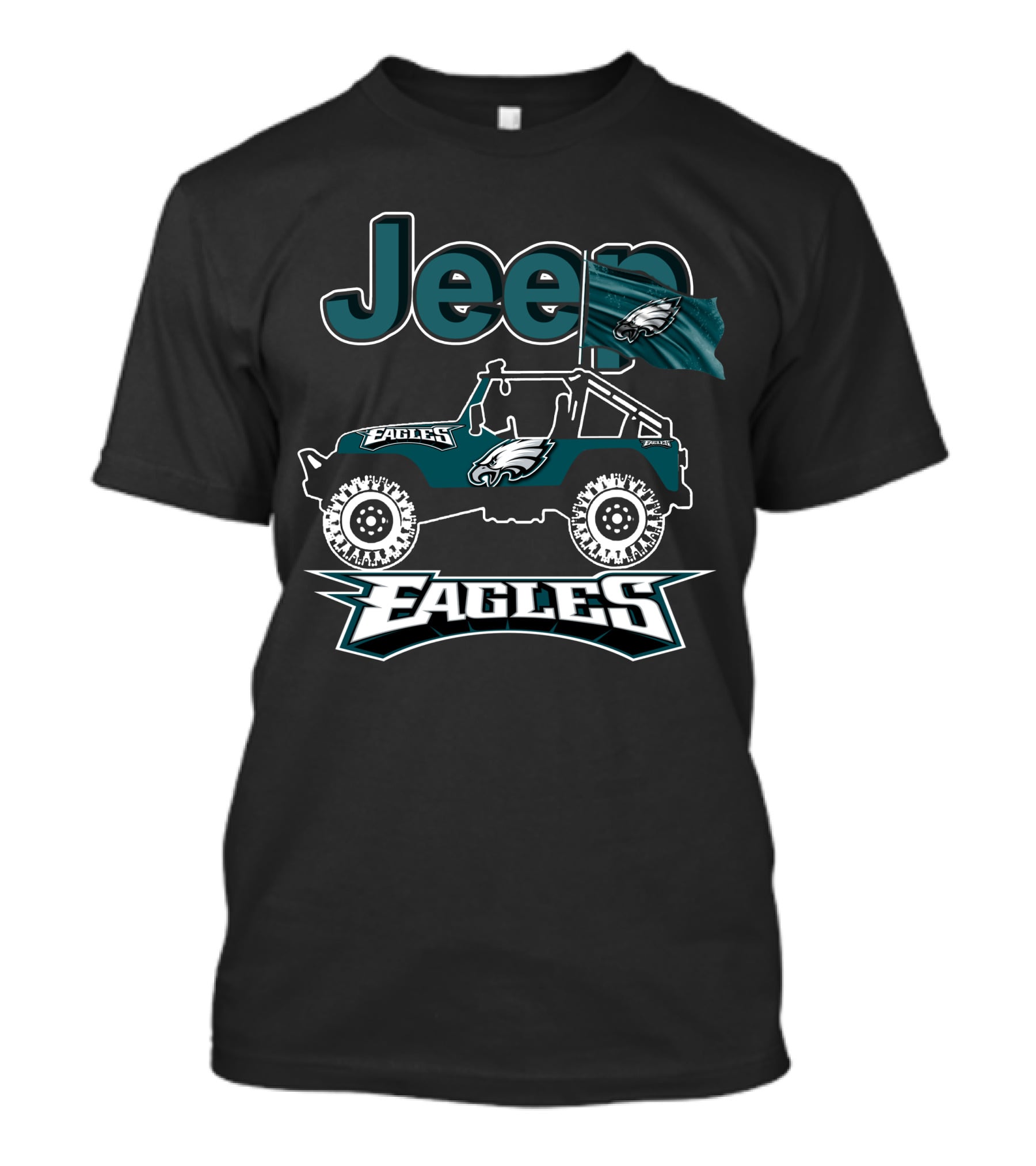 Jeep Eagles Philadelphia Team Fan T-Shirt