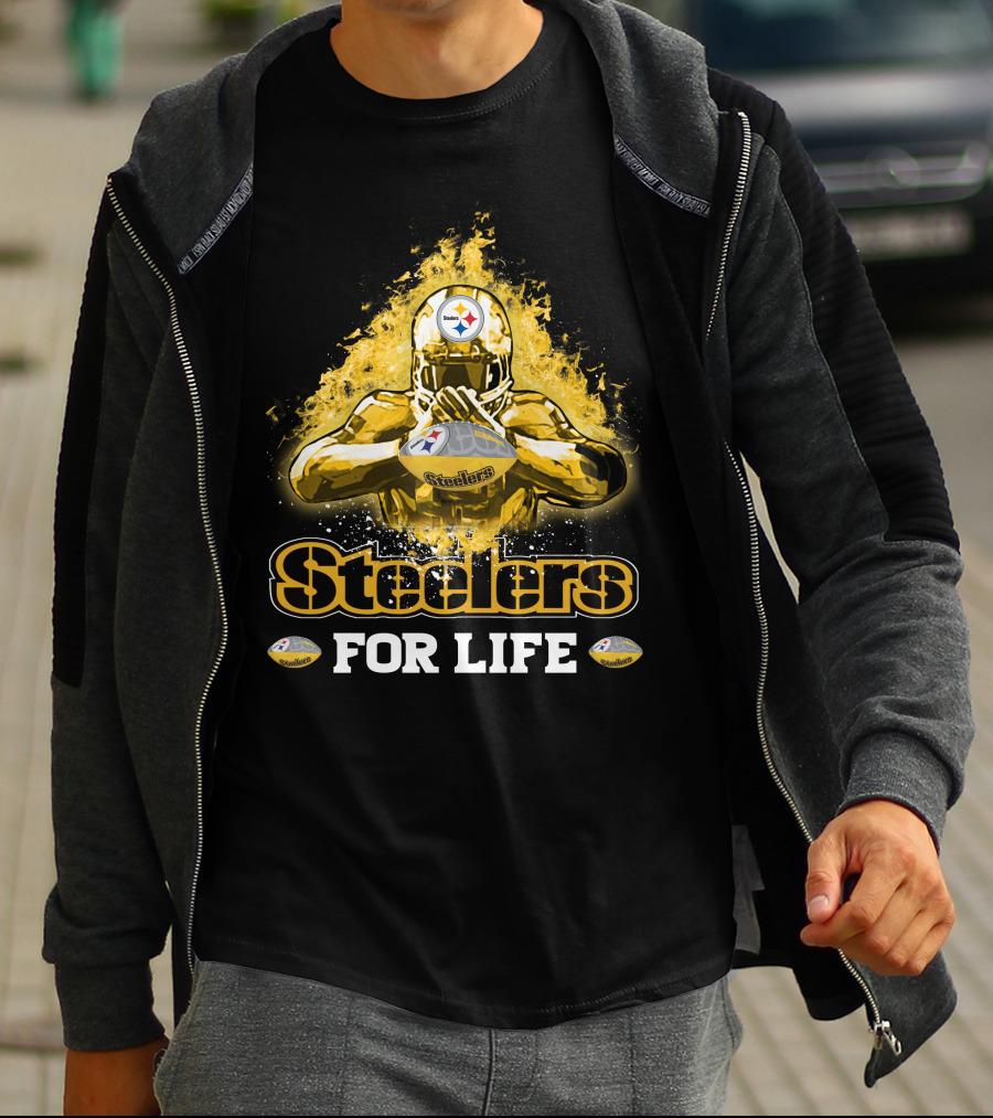 Steelers For Life Pittsburgh Football Fan T-Shirt