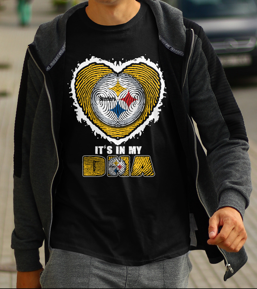 It's In My DNA Pittsburgh Steelers Heart T-Shirt