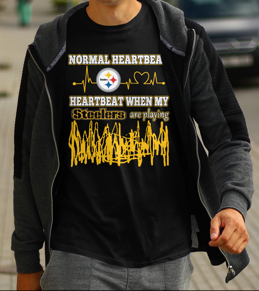 Normal Heartbeat Steelers Heartbeat When My Steelers Are Playing T-Shirt
