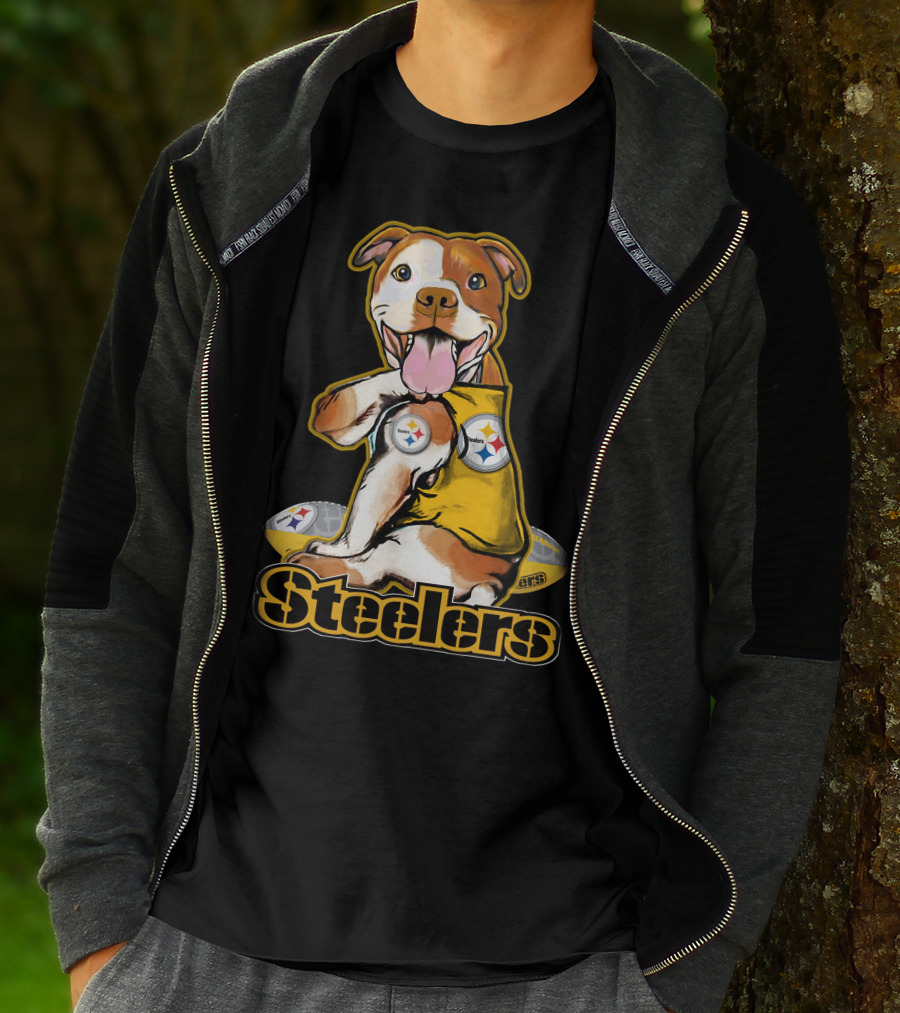 Steelers Pittbull Football Fan Appreciation T-Shirt