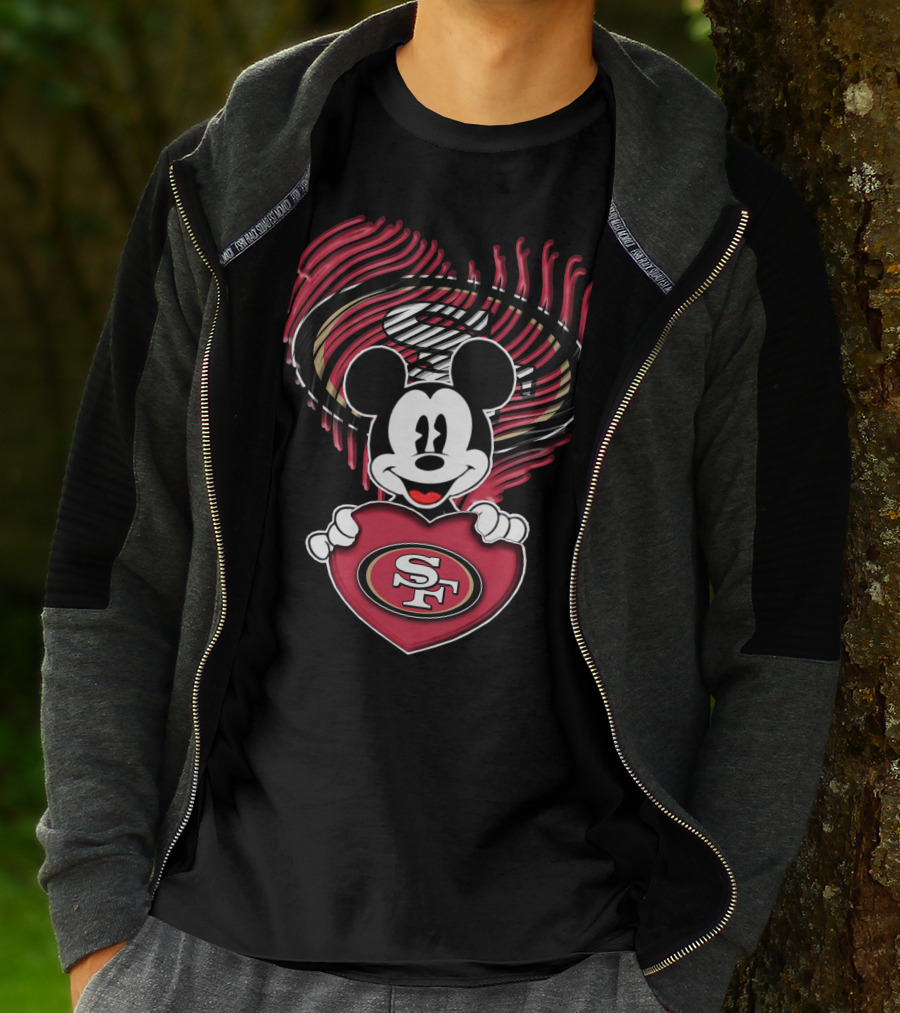 Mick San Francisco 49ers Heart T-Shirt