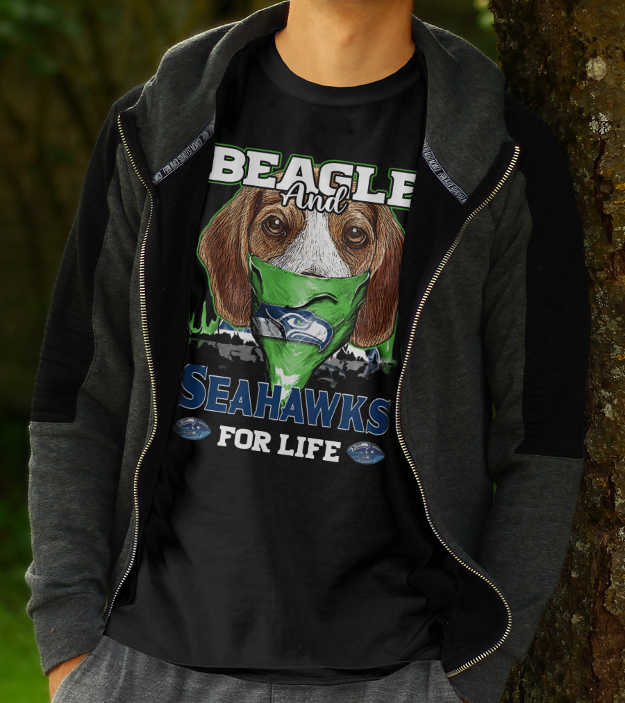 Beagle And Seahawks For Life T-Shirt